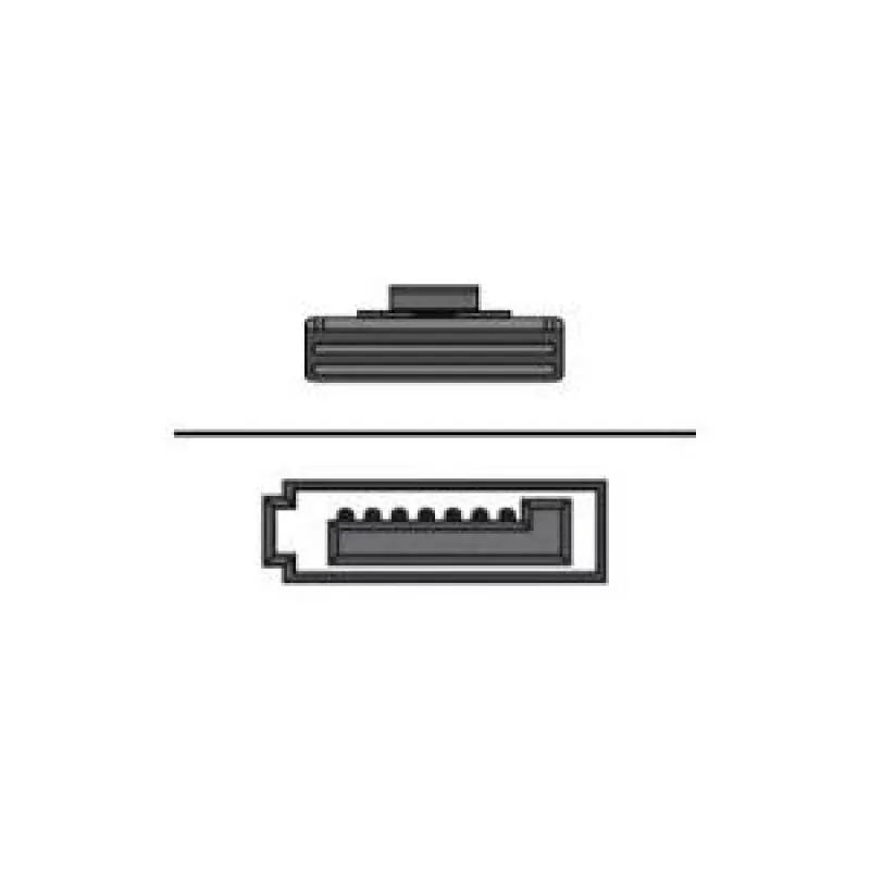 Supermicro CBL-0476L SATA SAS laidas 36 PIN 4iMini MultiLane į 7 kontaktų SATA, skirtas SuperServer 1027R-73DA