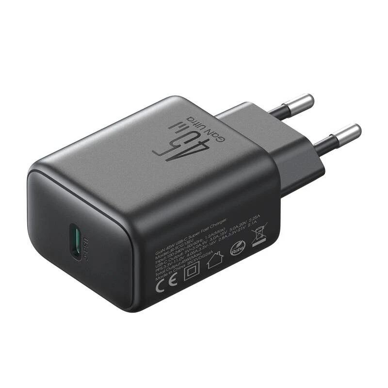 Joyroom įkroviklis JR-TCG13 45W GaN juodas (EU)