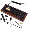 Sharkoon 100068100 klaviatūra, skirta biurui, USB, QWERTZ vokiška, medžio spalva, 61 klavišas, RGB LED