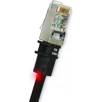 Tinklo kabelis PatchSee PK-F-4 RJ-45 Cat5e 1,2 m juodas