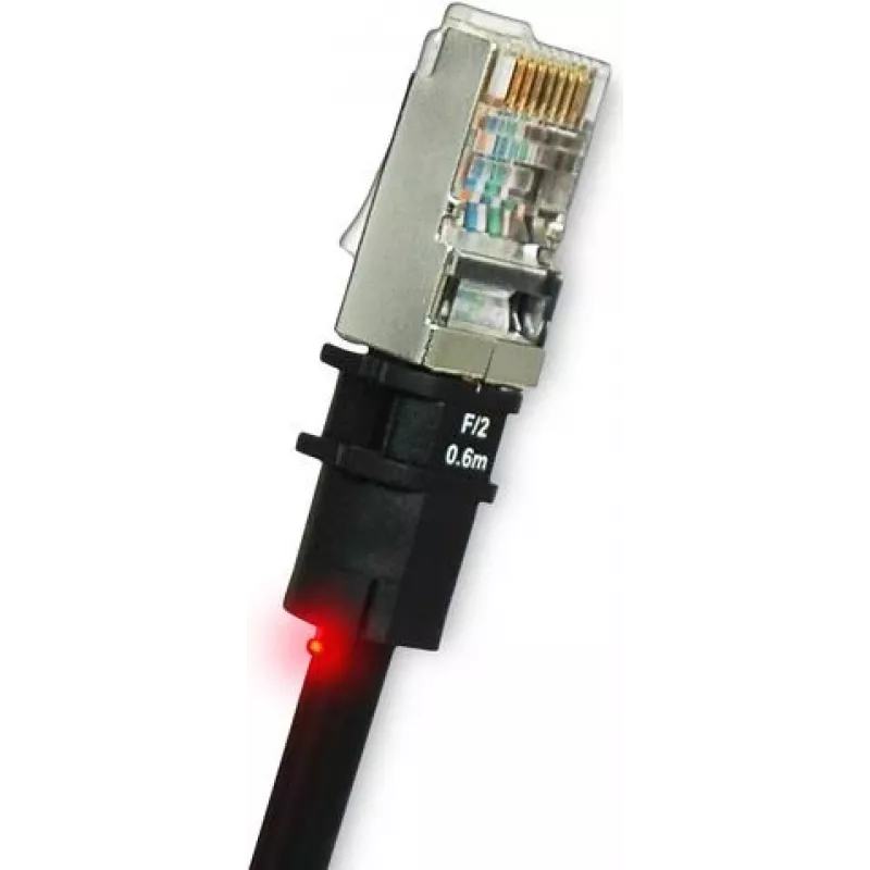 Tinklo kabelis PatchSee PK-F-4 RJ-45 Cat5e 1,2 m juodas