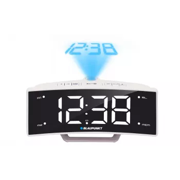 Blaupunkt CRP7WH radijo laikrodis juodai baltas (CRP7WH)