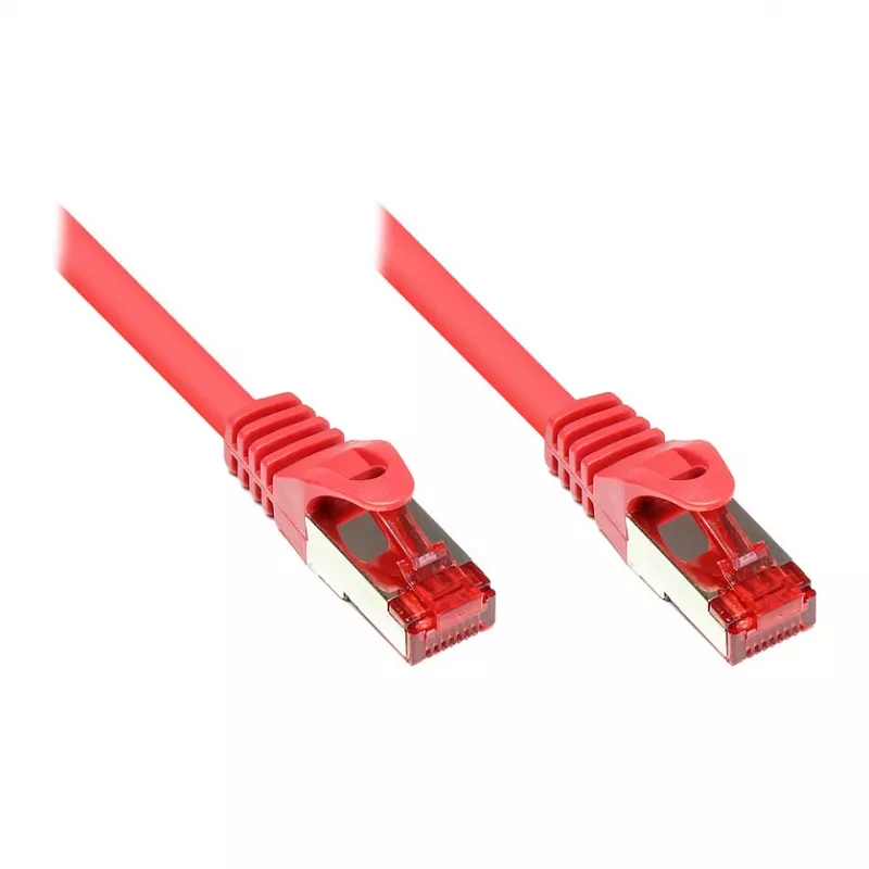 Good Connections Cat.6 komutacinis kabelis S/FTP raudonas 0,15 m