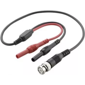VOLTCRAFT BNC-Test Lead 0.50 m Juoda, Raudona (VC-10906575)
