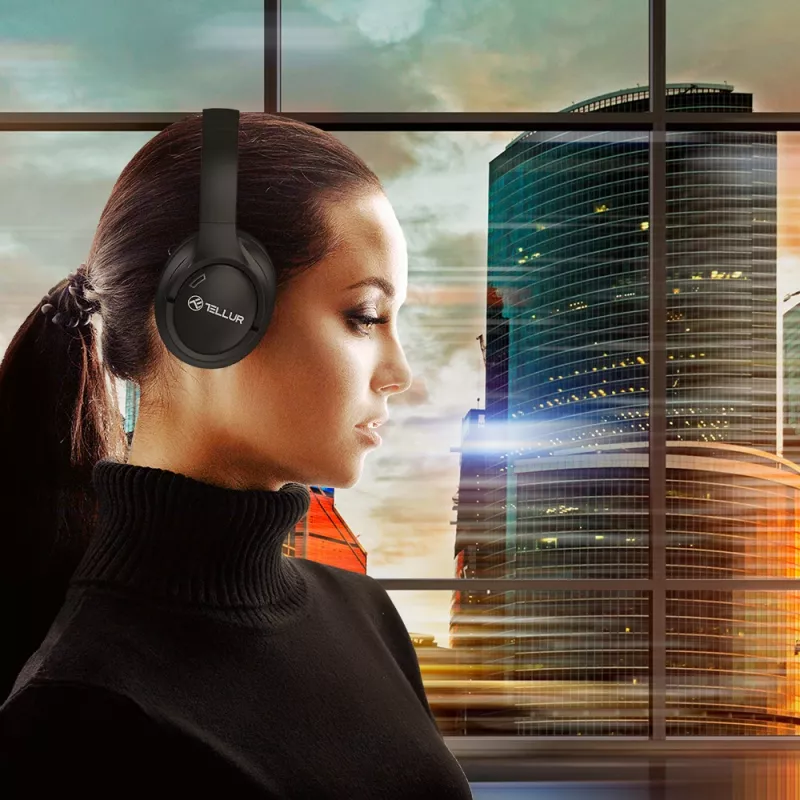 Ausinės Tellur Vibe Bluetooth ant ausų ANC