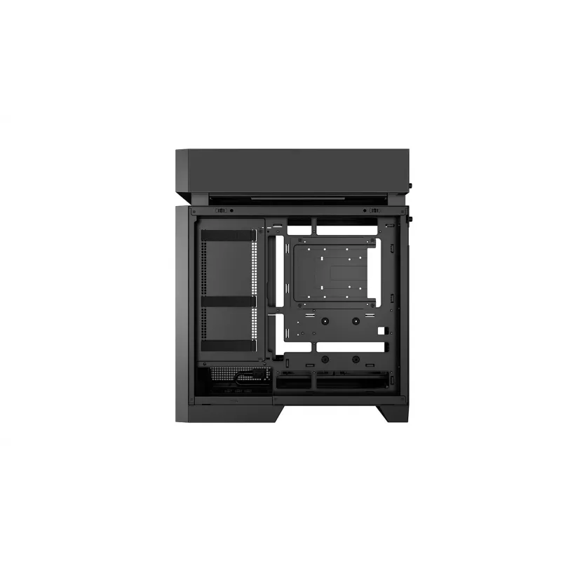 PC korpusas DeepCool CL660 Juoda — ATX/Micro-ATX/Mini-ITX, grūdintas stiklas, 2x3,5 inch + 1x2,5 inch, priekyje 140 mm, viršuje/gale 120-140 mm