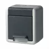 GIRA Schuko paviršinio montavimo lizdas 444030, viengubas, pilkas