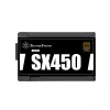 SilverStone SST-SX450-B - Maitinimo blokas (vidinis) - ATX12V 2.4/ SFX12V - 80 PLUS Bronze - AC 90-265 V - 450 W - aktyvus PFC - Juoda