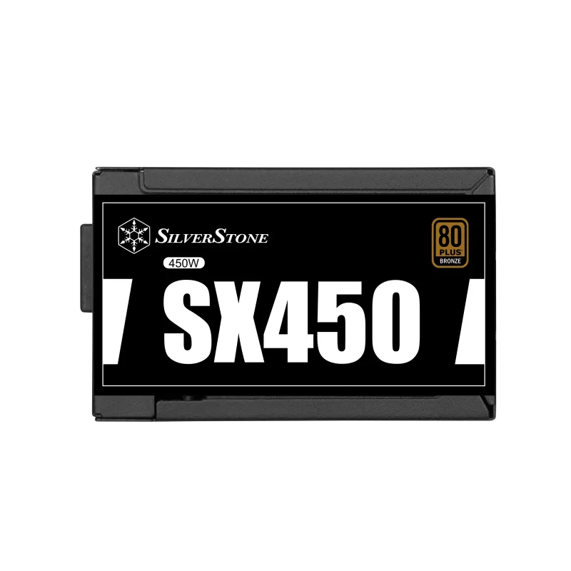 SilverStone SST-SX450-B - Maitinimo blokas (vidinis) - ATX12V 2.4/ SFX12V - 80 PLUS Bronze - AC 90-265 V - 450 W - aktyvus PFC - Juoda