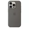 Apple iPhone 16 Pro silikoninis dėklas su MagSafe - Stone Gray