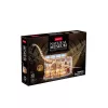 3D LED dėlionė Dante CubicFun NatMus Brachiosaurus 05447 – mokomasis surinkimo modelis su LED apšvietimu