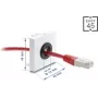 Kabelių pravedimo įvorė DELOCK Easy 14 mm skersmens modelis 91071 kabelių vedimui ir stalo įvorė