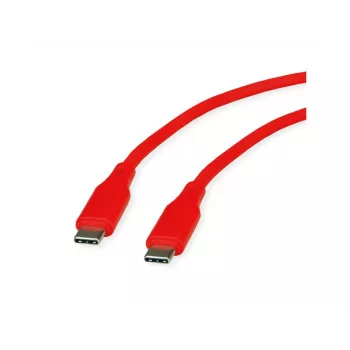 ROLINE USB 2.0 laidas C-C ST/ST silikoninis 60W 1m raudonas - Laidas - Skaitmeninis/Duomenų (11.02.9121)