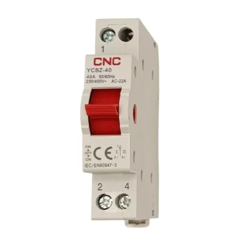 Modulinis perjungiklis CNC YCBZ-40, 1P, 40A, 1-0-2