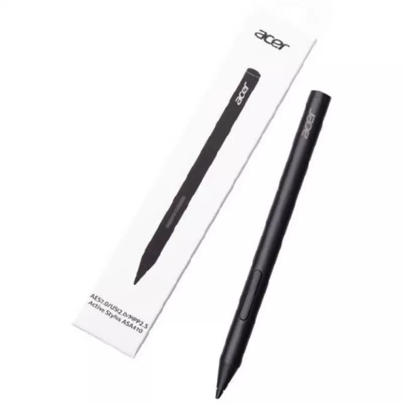 Stylus rašiklis Acer ASA410 — aktyvus AES 2.0 / USI 2.0 / MPP2.5, universalus, juodas, 16,5 g