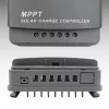 Qoltec, saulės MPPT įkrovimo valdiklis su temperatūros jutikliu 20A 12V/24V Ekranas LCD 2 x USB