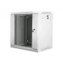 Prie sienos montuojamas tinklo stovas LANBERG WF01-6412-10S, 12U, 19 colių, 600×450×640 mm, IP20, 60 kg