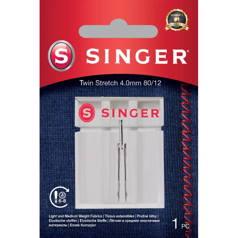 „Singer“ dviguba tempiama adata, dekoratyvinė, 4,0 80/12, 1 vnt.
