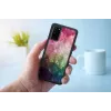 Apsauginis telefono dėklas iKins Samsung Galaxy S20 — vandens gėlių raštas, juodas