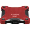 Išorinis SSD ADATA SD620 1 TB, nešiojamas USB 3.2 Gen 2 (Micro-USB B), skaitymo greitis 520 MB/s, rašymo greitis 460 MB/s, atsparus smūgiams, raudonas