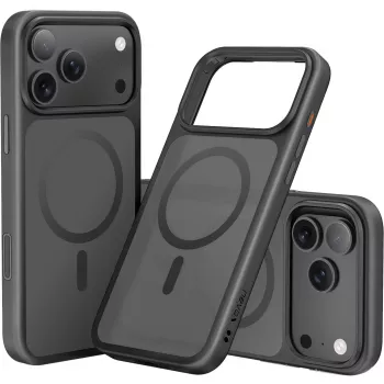 StyleShell INVISIO, Telefono dėklas Juodas, iPhone 17 Pro Max, suderinamas su MagSafe