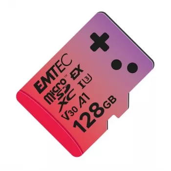 “MicroSDXC” atminties kortelė EMTEC ECMSDM128GEXG 128 GB UHS-I skaitymas 880 MB/s rašymas 550 MB/s U3 V30