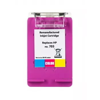 Rašalinis spalvotas kasetė Superbulk B-H703C trispalvė 17 ml didelio (XL) našumo suderinama su HP
