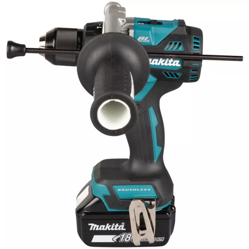 Belaidis gręžtuvas-suktuvas Makita DHP492Z 18 V maitinamas baterijomis, brushless variklis, 2 greičių, griebtuvas 13 mm
