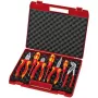 Knipex pliers/tool set 7-vnt.. multi-component sheaths/coated case VDE