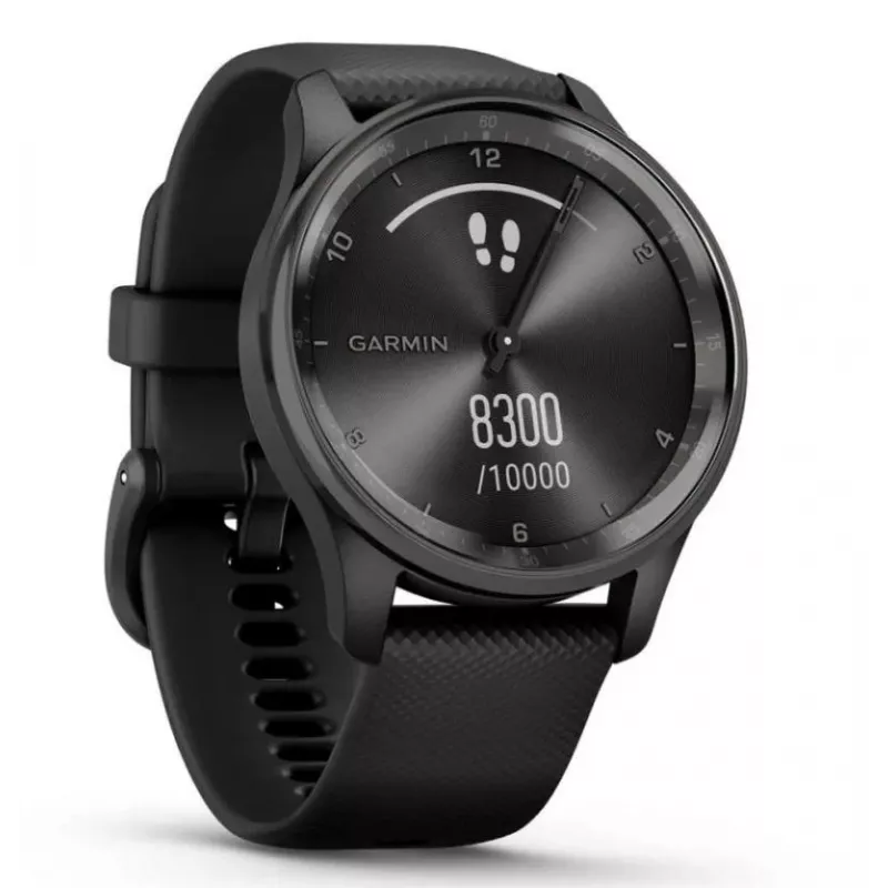 Garmin vivomove Trend LCD 40 mm Hybrid 254 x 346 pikseliai Liečiamas ekranas Juodas GPS (palydovas)