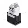 DELOCK Keystone modulis RJ45 lizdas LSA Cat.6 45° kampuotas neekranuotas juodas