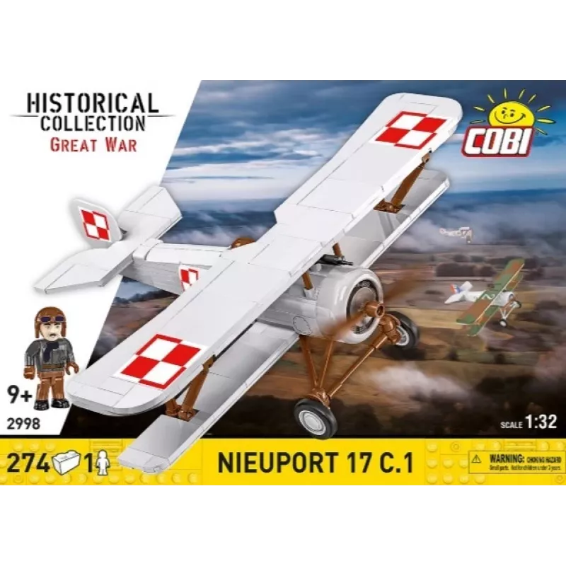 Cobi plytelių rinkinys Nieuport 17 C.1 274 vnt. modelio rinkinys