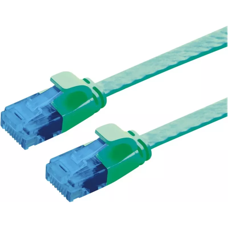 VALUE komutacinis kabelis Cat.6A (EA klasė) UTP, extra-Flat, Green, 2 m (21.99.2042)