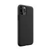 Devia Nature serijos silikoninis dėklas iPhone 12 Pro Max – juodas, minkštos lytėjimo dangos apsauginis dėklas