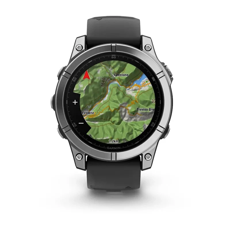 Garmin Fenix E 3.3 cm (1.3) AMOLED 47 mm skaitmeninis 416 × 416 pikselių jutiklinis ekranas nerūdijantis plienas Wi-Fi GPS (palydovinis)
