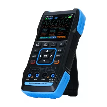 Nešiojamasis 3-in-1 osciloskopas FNIRSI 2C23T multimetras signalų generatorius