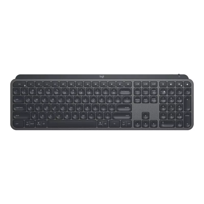 Logitech MX Keys combo for Business Gen 2 Klaviatūra Pelė komplekte Biuro RF belaidis + Bluetooth AZERTY Prancūzų Grafitas