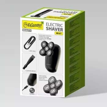 Elektrinis skutiklis Maestro MR-677 USB įkraunamas, vandeniui atsparus korpusas