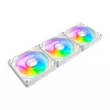 Aušinimo ventiliatoriai Darkflash Gauss G24 3 viename Balti 120 mm — 3 vnt. rinkinys, 120 mm