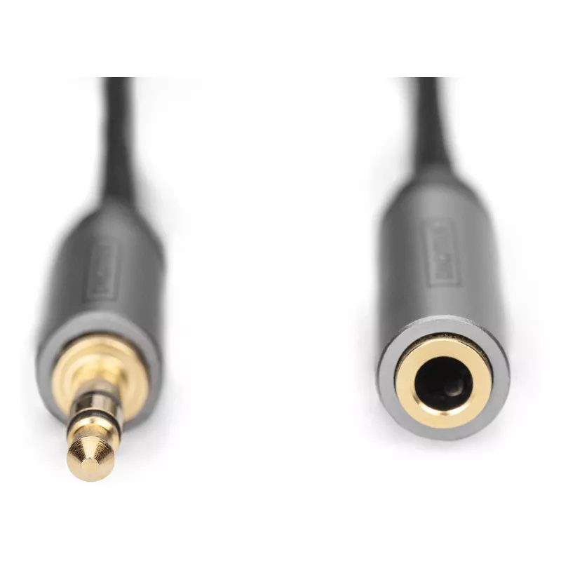 Digitus garso ilginimo laidas 3,5 mm kištukas į 3,5 mm lizdą 1 m juodas