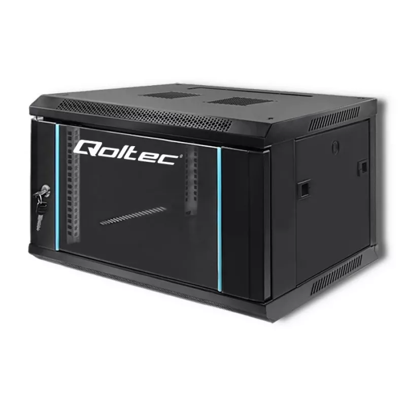Qoltec 54462 RACK spinta 19 | 6U | 600 x 370 x 450