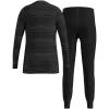 Odlo Set long ACTIVE WARM ECO SET vaikiškų apatinių rinkinys, 140 cm dydžio, juoda ir pilka