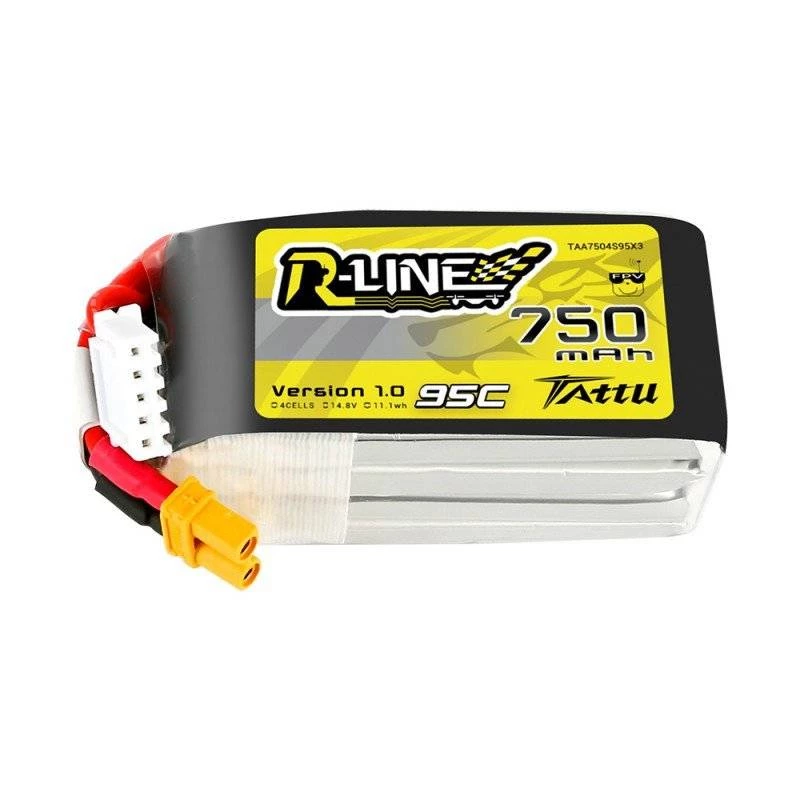 Tattu R-Line 750mAh 14,8V 95C 4S1P JST-XHR akumuliatorius