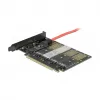 DeLOCK PCI Express x16 kortelė 5 vidiniams M.2 Key B / SATA lizdams