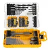 DeWalt 100 vnt. Pozi varžtų rinkinys — tvirtinimo detalių komplektas, įvairių dydžių medienai ir metalui