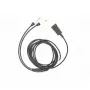 Garso adapterio kabelis Tellur QD į 2 × 3,5 mm lizdą, 2,2 m, juodas