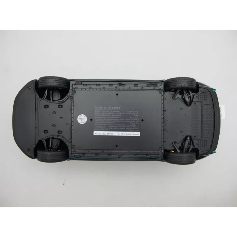 Lietas 1:18 mastelio automobilio modelis Xiaomi SU7 — iš anksto surinktas klasikinis automobilis, 278×108×81,5 mm