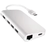 Satechi USB-C daugiafunkcis adapteris 8K su Ethernet V3, pilkos kosmoso spalvos (ST-P8KEM)