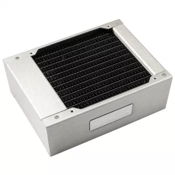 Radiatorius Watercool 24120 — žalvaris/varis/nerūdijantis plienas, 158×120×48 mm, 120 mm ventiliatorius