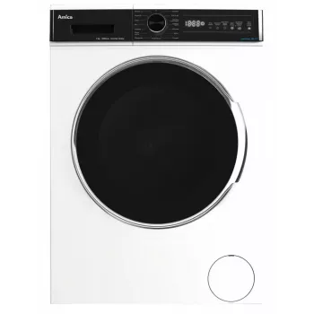Laisvai pastatoma skalbimo mašina AMICA WA3S712BLiSHB, 7 kg, 1200 aps./min, 2100 W, LED ekranas, juodos spalvos durelės